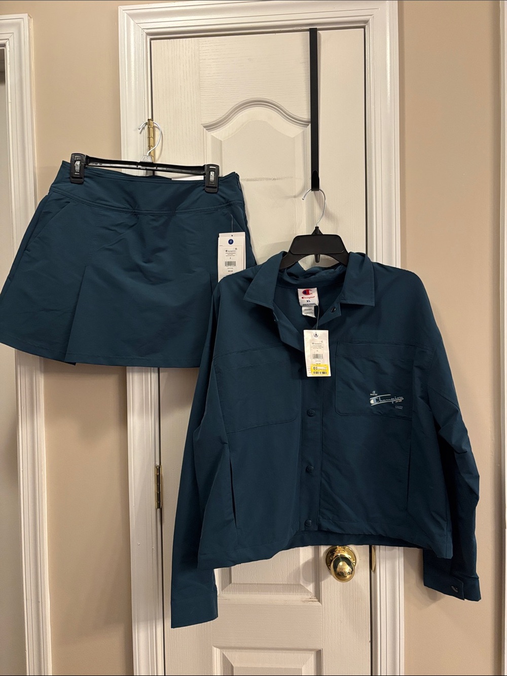 Champion Teal Blue Jacket and Skort Set